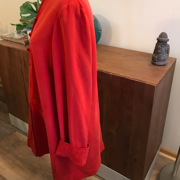 Dana Buchman 100% Silk Red Tunic (pre-Kohl’s sale) - Picture 7 of 9